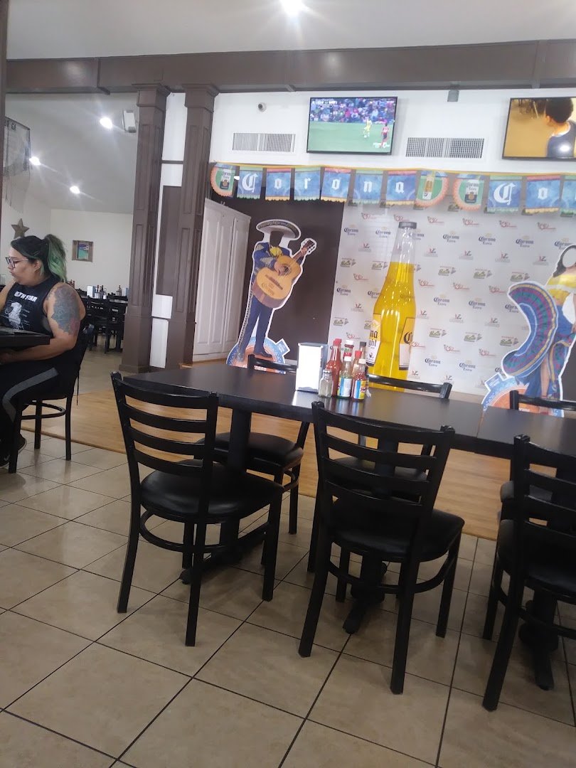 A family restaurant with seafood dishes and seating.