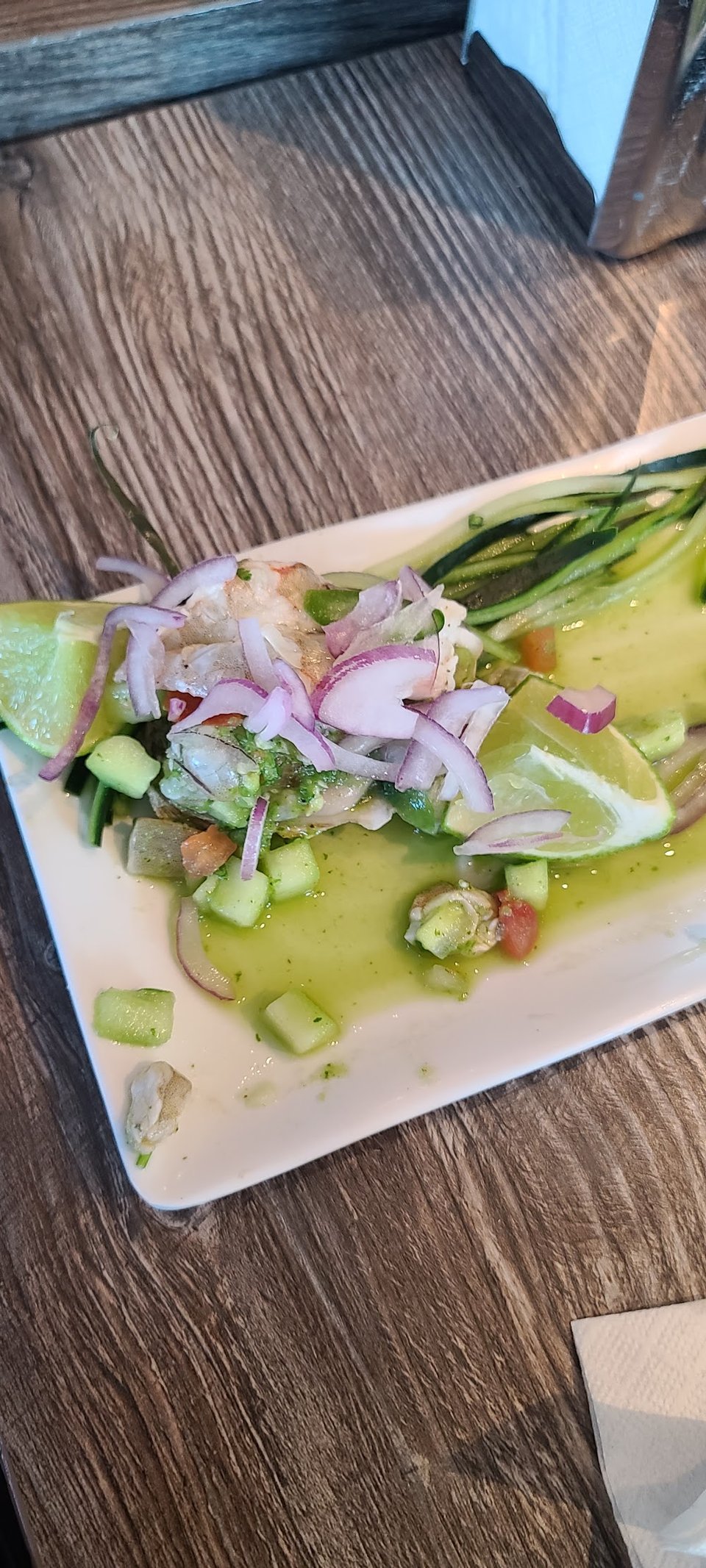Restaurant menu highlighting caldos and plates.